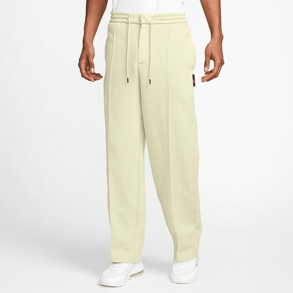 Nike Tech Fleece Open Hem Pants Sweatpants Tan Medium M Wide Leg New FZ7583-371 - Picture 1 of 16